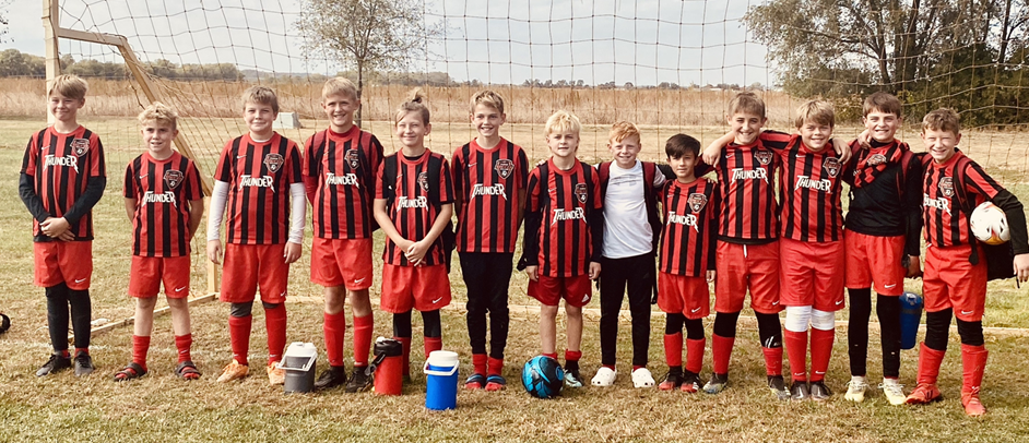 Hays Soccer Club U12 Thunder Finish Season with Gold from Topeka Tournament	